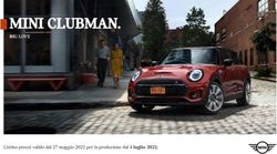 MINI CLUBMAN. BIG LOVE - Listino prezzi valido dal 27 maggio 2022 per la produzione dal 1 luglio 2022.