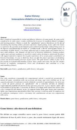 Game History: Innovazione didattica tra gioco e realt&agrave;