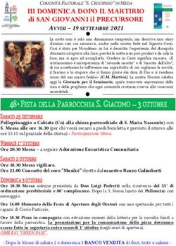 III DOMENICA DOPO IL MARTIRIO - di SAN GIOVANNI il PRECURSORE - Parrocchie Meda