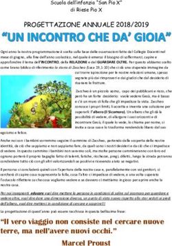 PROGETTAZIONE ANNUALE 2018/2019 - San Pio X