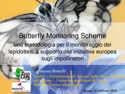 Butterfly Monitoring Scheme - una metodologia per il monitoraggio dei lepidotteri a supporto dell'iniziativa europea sugli impollinatori - Ispra