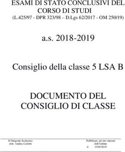 DOCUMENTO DEL CONSIGLIO DI CLASSE - a.s. 2018-2019 Consiglio della classe 5 LSA B
