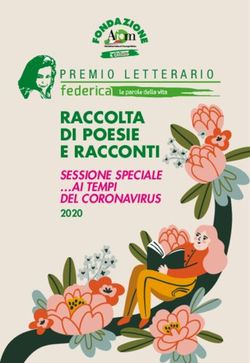 RACCOLTA DI POESIE E RACCONTI - SESSIONE SPECIALE AI TEMPI DEL CORONAVIRUS 2020 PREMIO LETTERARIO