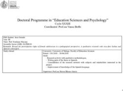 Doctoral Programme in "Education Sciences and Psychology" - Dottorato ...