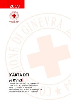 CARTA DEI SERVIZI 2019 - La carta dei servizio è un patto tra la Croce Rossa e i cittadini attraverso il quale il Comitato si impegna ...