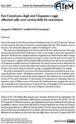 Fare l'americano, dagli anni Cinquanta a oggi: riflessioni sulle cover versions della hit carosoniana
