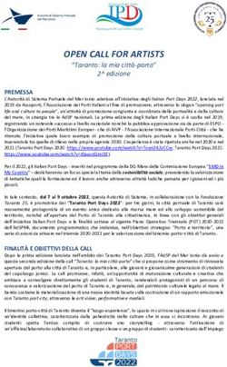 OPEN CALL FOR ARTISTS - Autorit&agrave; di Sistema Portuale del ...
