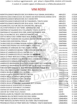 VINI ROSSI - Enoteca Da David | Pistoia