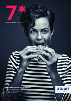 Rivista clienti Atupri Autunno 2019 7* - Definite il vostro profilo alimentare Non conta solo cosa mangiamo, ma anche come lo facciamo. Scoprite ...