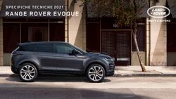 RANGE ROVER EVOQUE SPECIFICHE TECNICHE 2021