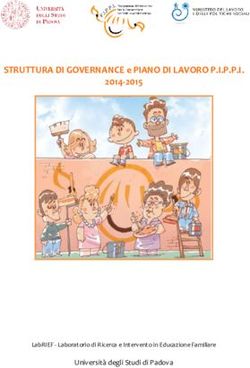 STRUTTURA DI GOVERNANCE e PIANO DI LAVORO P.I.P.P.I 2014-2015 - Universit&agrave; degli Studi di Padova