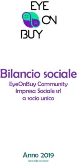 BILANCIO SOCIALE - ANNO 2019 - EYEONBUY COMMUNITY IMPRESA SOCIALE SRL A SOCIO UNICO