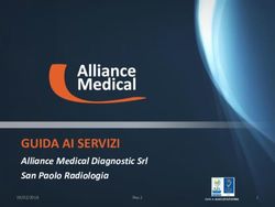 GUIDA AI SERVIZI Alliance Medical Diagnostic Srl San Paolo Radiologia 19/02/2016