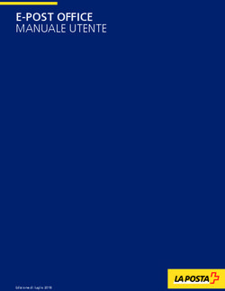 E-POST OFFICE MANUALE UTENTE