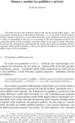 Donne e uomini tra pubblico e privato