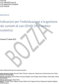 Indicazioni per l'individuazione e la gestione dei contatti di casi COVID-19 in ambito scolastico