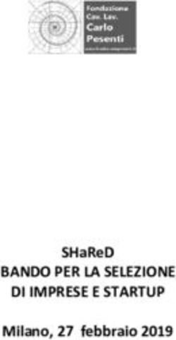 BANDO PER LA SELEZIONE DI IMPRESE E STARTUP - SHARED MILANO, 27 FEBBRAIO 2019 - FONDAZIONE PESENTI