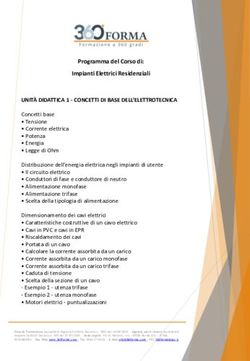 UNIT&Agrave; DIDATTICA 1 - CONCETTI DI BASE DELL'ELETTROTECNICA - 360 Forma