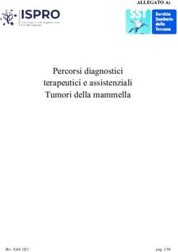 Percorsi diagnostici terapeutici e assistenziali Tumori della mammella - ALLEGATO A - Ispro