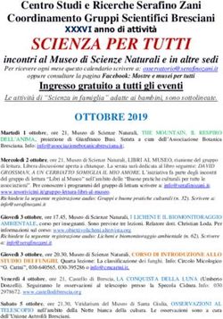 SCIENZA PER TUTTI Centro Studi e Ricerche Serafino Zani Coordinamento Gruppi Scientifici Bresciani - Comune di Lumezzane