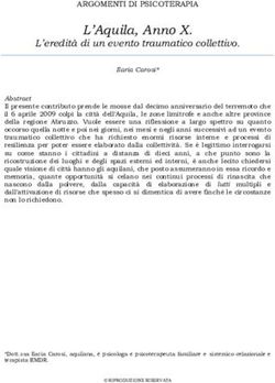 L'Aquila, Anno X. L'eredit&agrave; di un evento traumatico collettivo - Rivista ...