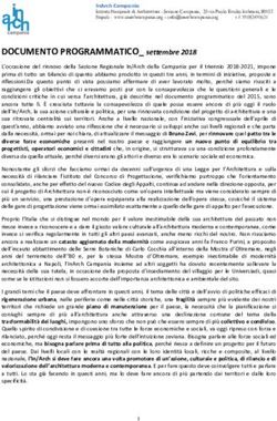 DOCUMENTO PROGRAMMATICO_ SETTEMBRE 2018 - INARCH CAMPANIA