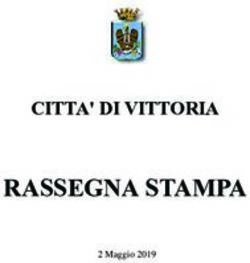 RASSEGNA STAMPA CITTA' DI VITTORIA - Comune di Vittoria