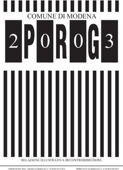 COMUNE DI MODENA - RELAZIONE ILLUSTRATIVA DI CONTRODEDUZIONI - Piano Regolatore Generale