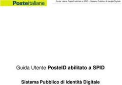 GUIDA UTENTE POSTEID ABILITATO A SPID - SISTEMA PUBBLICO DI IDENTIT&Agrave; DIGITALE - AGID