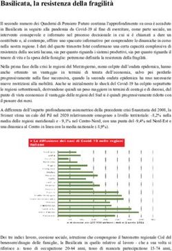 Basilicata, la resistenza della fragilità - CISL