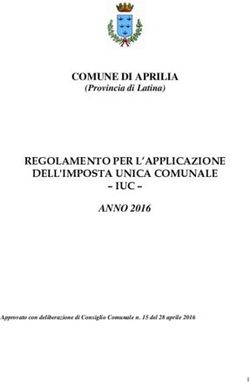 COMUNE DI APRILIA REGOLAMENTO PER L'APPLICAZIONE DELL'IMPOSTA UNICA COMUNALE - IUC