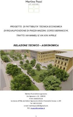 RELAZIONE TECNICO - AGRONOMICA - PROGETTO DI FATTIBILITA' TECNICA ECONOMICA DI RIQUALIFICAZIONE DI PIAZZA MAZZINI, CORSO BERNACCHI, TRATTO VIA ...