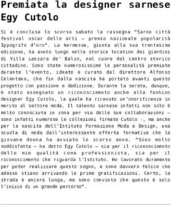Premiata la designer sarnese Egy Cutolo