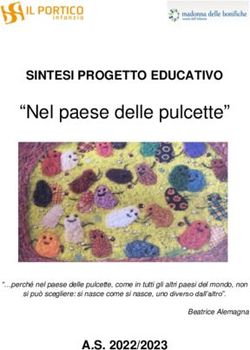 "Nel paese delle pulcette" - SINTESI PROGETTO EDUCATIVO - A.S. 2022/2023 " perch&eacute; nel paese delle pulcette, come in tutti gli altri paesi del ...