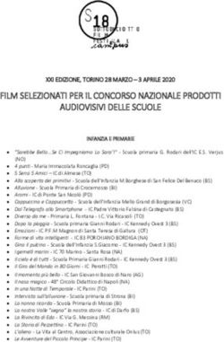 FILM SELEZIONATI PER IL CONCORSO NAZIONALE PRODOTTI AUDIOVISIVI DELLE SCUOLE