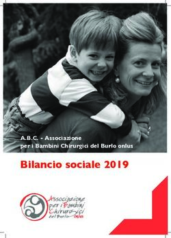 Bilancio sociale 2019 - A.B.C - Associazione per i Bambini Chirurgici del Burlo onlus - A.B.C. Burlo