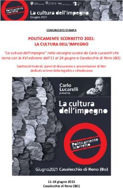 POLITICAMENTE SCORRETTO 2021: LA CULTURA DELL'IMPEGNO