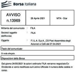 AVVISO n.13969 - Teleborsa