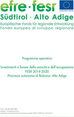 Programma operativo Investimenti a favore della crescita e dell'occupazione - FESR 2014-2020 - Ministero dell'Ambiente
