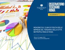 INDAGINE SUL CLIMA DI FIDUCIA DELLE IMPRESE DEL TERZIARIO DELLA CITTÀ METROPOLITANA DI ROMA - Confcommercio Roma