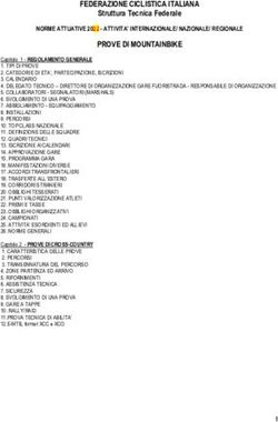 FEDERAZIONE CICLISTICA ITALIANA - Struttura Tecnica Federale