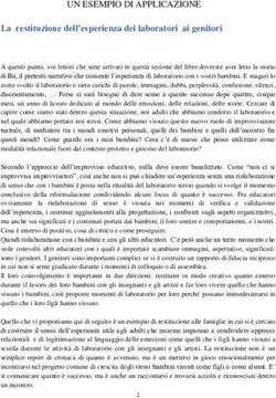 UN ESEMPIO DI APPLICAZIONE - La restituzione dell'esperienza dei laboratori ai genitori