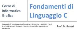Fondamenti di Linguaggio C - Corso di Informatica Grafica - Prof. Manuel Roveri