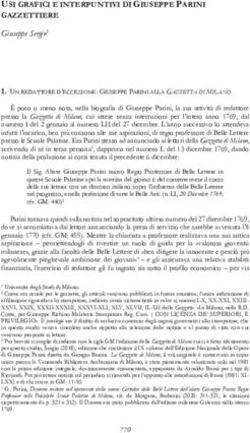 USI GRAFICI E INTERPUNTIVI DI GIUSEPPE PARINI GAZZETTIERE - Riviste UNIMI