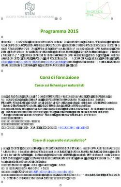 Programma 2015 - Societ&agrave; Ticinese di Scienze Naturali
