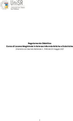 Regolamento Didattico Corso di Laurea Magistrale in Scienze Infermieristiche e Ostetriche - Emanato con Decreto Rettorale n. 7046 del 20 maggio 2021