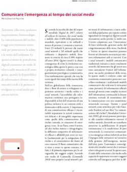 Comunicare l'emergenza al tempo dei social media - Arpa ...