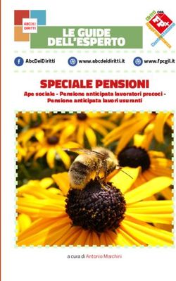 SPECIALE PENSIONI LE GUIDE DELL'ESPERTO - Ape sociale - Pensione anticipata lavoratori precoci - Fp Cgil