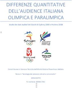 DIFFERENZE QUANTITATIVE DELL'AUDIENCE ITALIANA OLIMPICA E PARALIMPICA