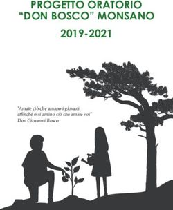 PROGETTO ORATORIO "DON BOSCO" MONSANO - 2019-2021 "Amate ci&ograve; che amano i giovani affinch&egrave; essi amino ci&ograve; che amate voi" Don Giovanni Bosco